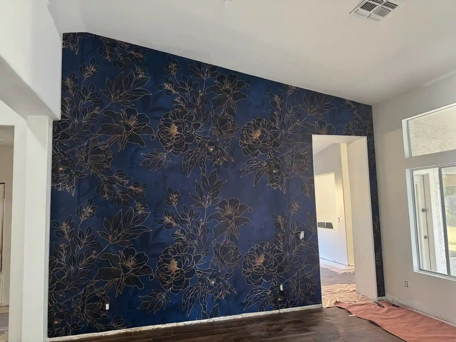 Historic home wallpaper installation service in Shaw, Washington, DC